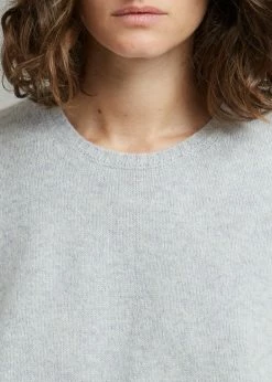 CLOTHING Loulou Studio Izaro Short Sleeve Sweater - Grey