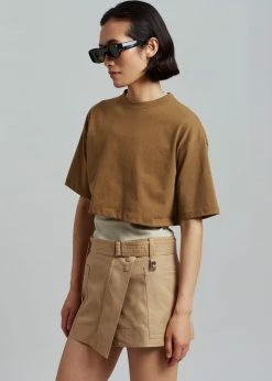 Low Classic Pocket Mini Skirt - Beige CLOTHING