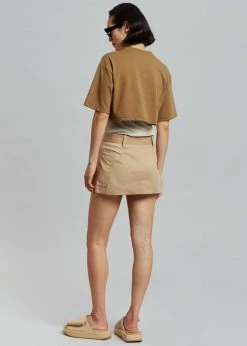 Deals π Low Classic Pocket Mini π Skirt - Beige CLOTHING π 26 Low Classic Pocket Mini Skirt - Beige CLOTHING