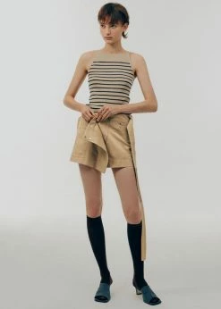 Deals π Low Classic Pocket Mini π Skirt - Beige CLOTHING π 23 Low Classic Pocket Mini Skirt - Beige CLOTHING