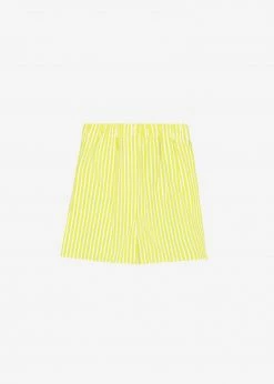 The Frankie Shop Lui Cotton Boxer Short - Citrus Stripe