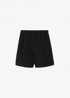 The Frankie Shop CLOTHING Lui Organic Cotton Boxer Short - Black