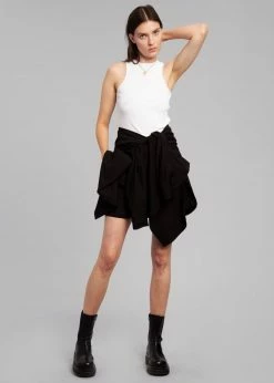 The Frankie Shop CLOTHING Lui Organic Cotton Boxer Short - Black