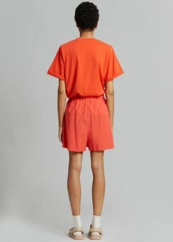 The Frankie Shop CLOTHING Lui Organic Cotton Boxer Short - Chili