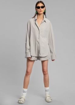 New π The Frankie Shop Lui Organic Cotton Boxer Short - Ice CLOTHING β€οΈ 13 The Frankie Shop Lui Organic Cotton Boxer Short - Ice CLOTHING