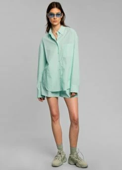 The Frankie Shop CLOTHING Lui Organic Cotton Boxer Short - Menthe