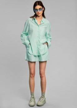 The Frankie Shop CLOTHING Lui Organic Cotton Boxer Short - Menthe