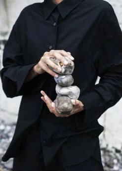 The Frankie Shop CLOTHING Lui Organic Cotton Shirt - Black