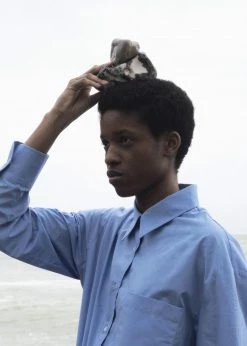 The Frankie Shop Lui Organic Cotton Shirt - Blue CLOTHING