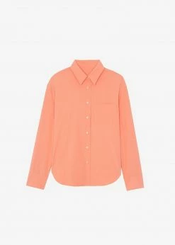 Coupon π The Frankie Shop Lui Organic Cotton π Shirt - Coral π― 17 The Frankie Shop Lui Organic Cotton Shirt - Coral