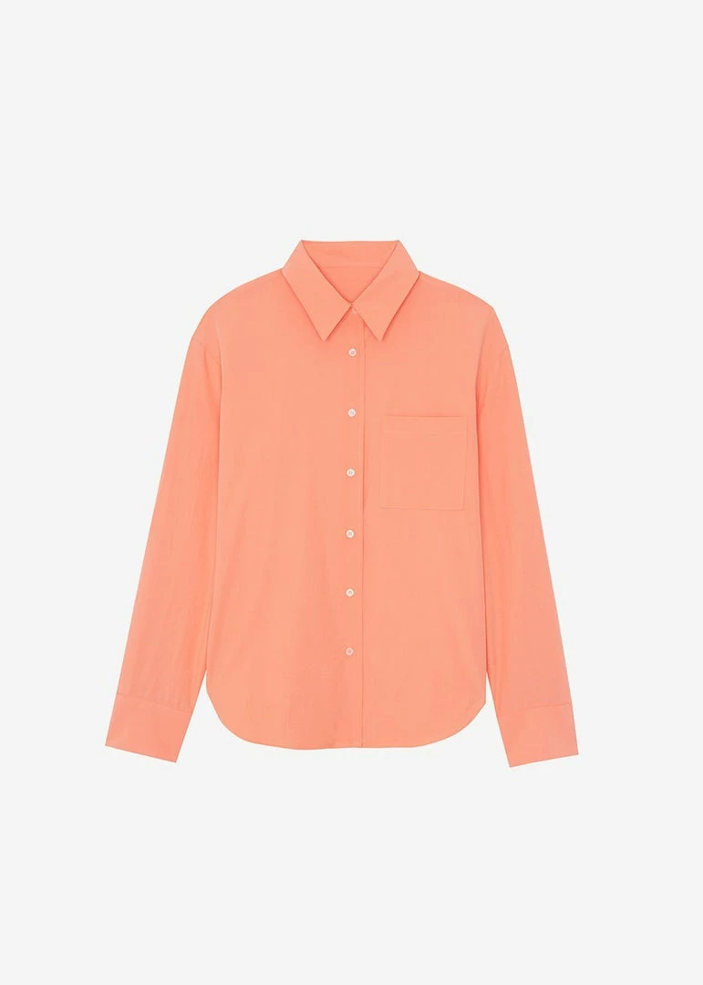 Coupon π The Frankie Shop Lui Organic Cotton π Shirt - Coral π― 9 The Frankie Shop Lui Organic Cotton Shirt - Coral