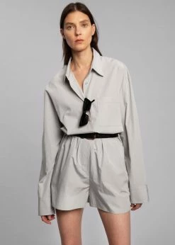 The Frankie Shop CLOTHING Lui Organic Cotton Shirt - Ice