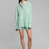 The Frankie Shop CLOTHING Lui Organic Cotton Shirt - Menthe