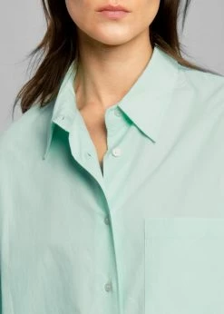 The Frankie Shop CLOTHING Lui Organic Cotton Shirt - Menthe