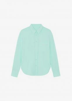 The Frankie Shop CLOTHING Lui Organic Cotton Shirt - Menthe