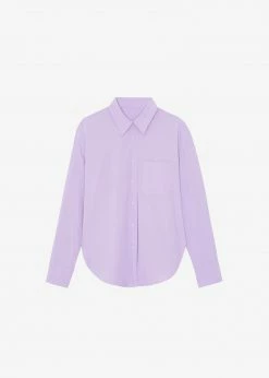 The Frankie Shop Lui Organic Cotton Shirt - Petal CLOTHING