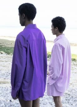 The Frankie Shop Lui Organic Cotton Shirt - Petal CLOTHING