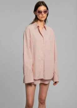 Coupon π€© The Frankie Shop CLOTHING Lui Organic Cotton π Shirt - Rose Water π 13 The Frankie Shop CLOTHING Lui Organic Cotton Shirt - Rose Water