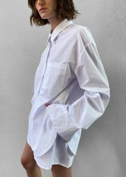 The Frankie Shop Lui Organic Cotton Shirt - White