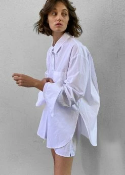 The Frankie Shop Lui Organic Cotton Shirt - White