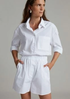 The Frankie Shop Lui Organic Cotton Shirt - White