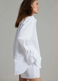 The Frankie Shop Lui Organic Cotton Shirt - White