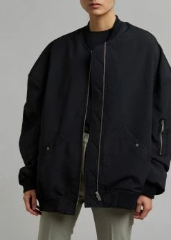The Frankie Shop CLOTHING Lumi Bomber Jacket - Black