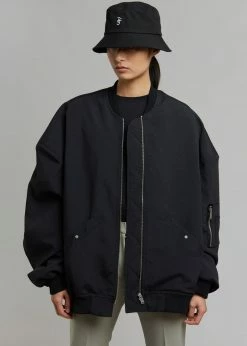 The Frankie Shop CLOTHING Lumi Bomber Jacket - Black