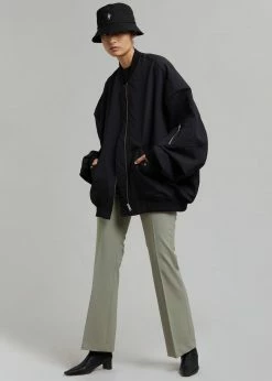 The Frankie Shop CLOTHING Lumi Bomber Jacket - Black