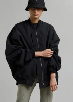 The Frankie Shop CLOTHING Lumi Bomber Jacket - Black