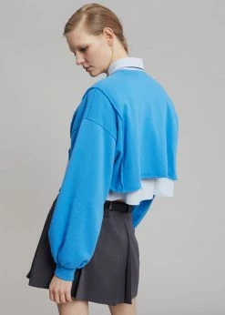 Promo π₯° August CLOTHING Luz Cropped Sweatshirt - Blue π₯° 18 August CLOTHING Luz Cropped Sweatshirt - Blue