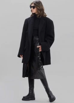 Wholesale ⭐ Paper Moon Mabel Fuzzy Oversized Blazer - Black ⭐ 13 Paper Moon Mabel Fuzzy Oversized Blazer - Black