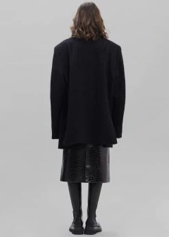 Wholesale ⭐ Paper Moon Mabel Fuzzy Oversized Blazer - Black ⭐ 16 Paper Moon Mabel Fuzzy Oversized Blazer - Black