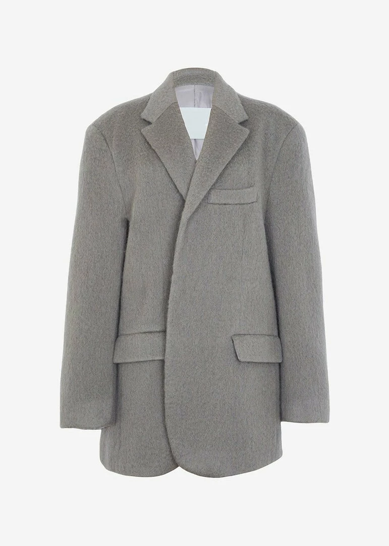 Best Sale π₯° The Frankie Shop CLOTHING Mabel Fuzzy Oversized Blazer - Mink π 10 The Frankie Shop CLOTHING Mabel Fuzzy Oversized Blazer - Mink