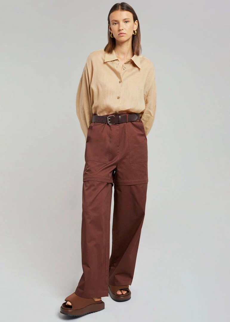 Best Pirce π― Beside You Mada Belted Pants - Tawney π 5 Beside You Mada Belted Pants - Tawney