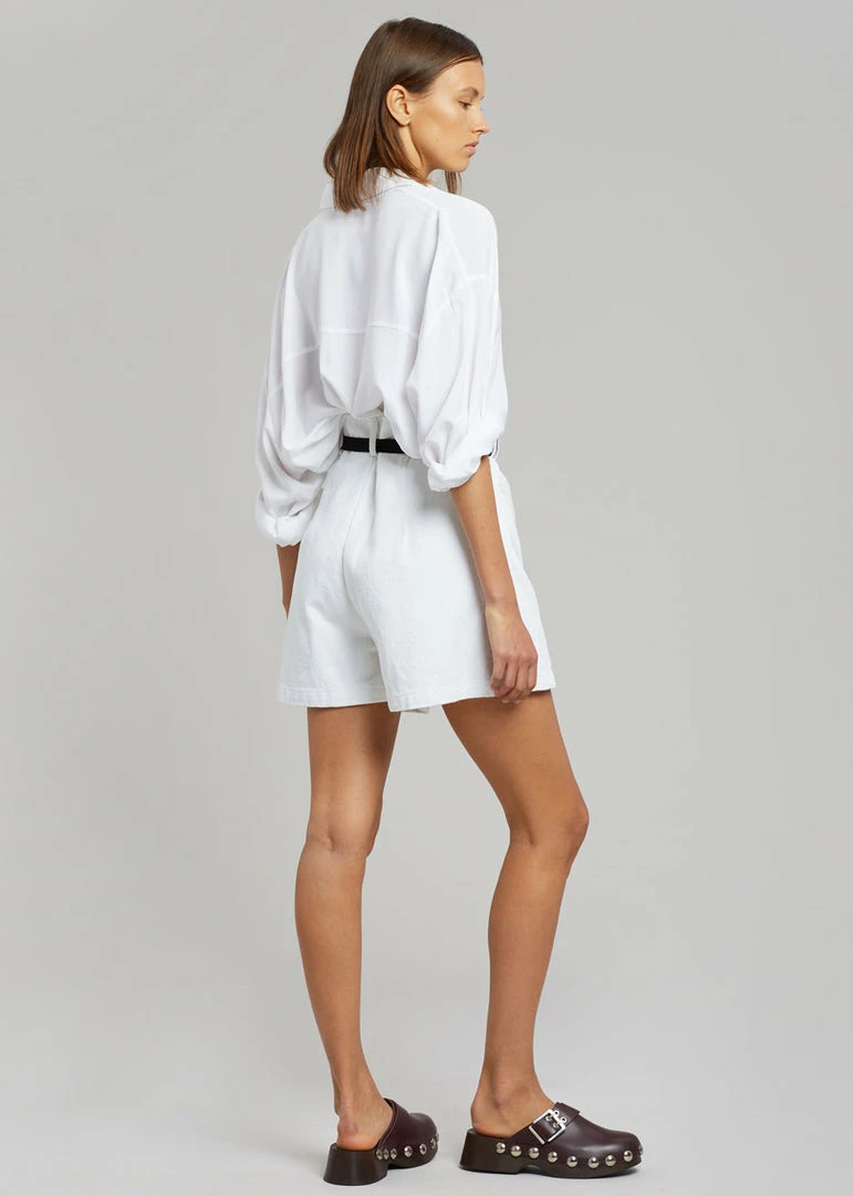 Discount β€οΈ The Frankie Shop CLOTHING Mae Denim Shorts - White π€© 8 The Frankie Shop CLOTHING Mae Denim Shorts - White