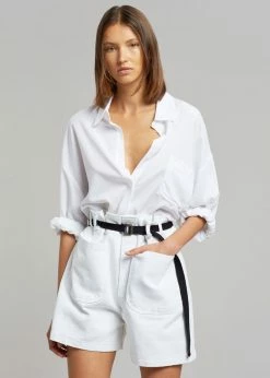 Discount β€οΈ The Frankie Shop CLOTHING Mae Denim Shorts - White π€© 12 The Frankie Shop CLOTHING Mae Denim Shorts - White