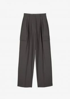 The Frankie Shop CLOTHING Maesa Cargo Pants - Charcoal