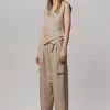 The Frankie Shop Maesa Cargo Pants - Taupe Melange CLOTHING
