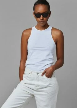 Loulou Studio Mahina Tank Top - White