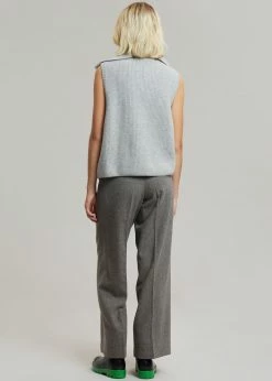 Mini Market CLOTHING Malou Zip Vest - Heather Grey