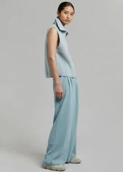 Mini Market CLOTHING Malou Zip Vest - Pale Blue