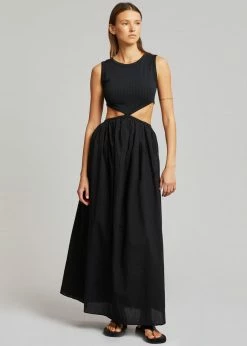 The Plan Mara Cut Out Maxi Dress - Black