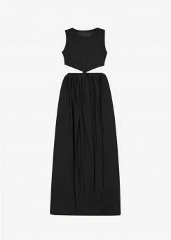 The Plan Mara Cut Out Maxi Dress - Black
