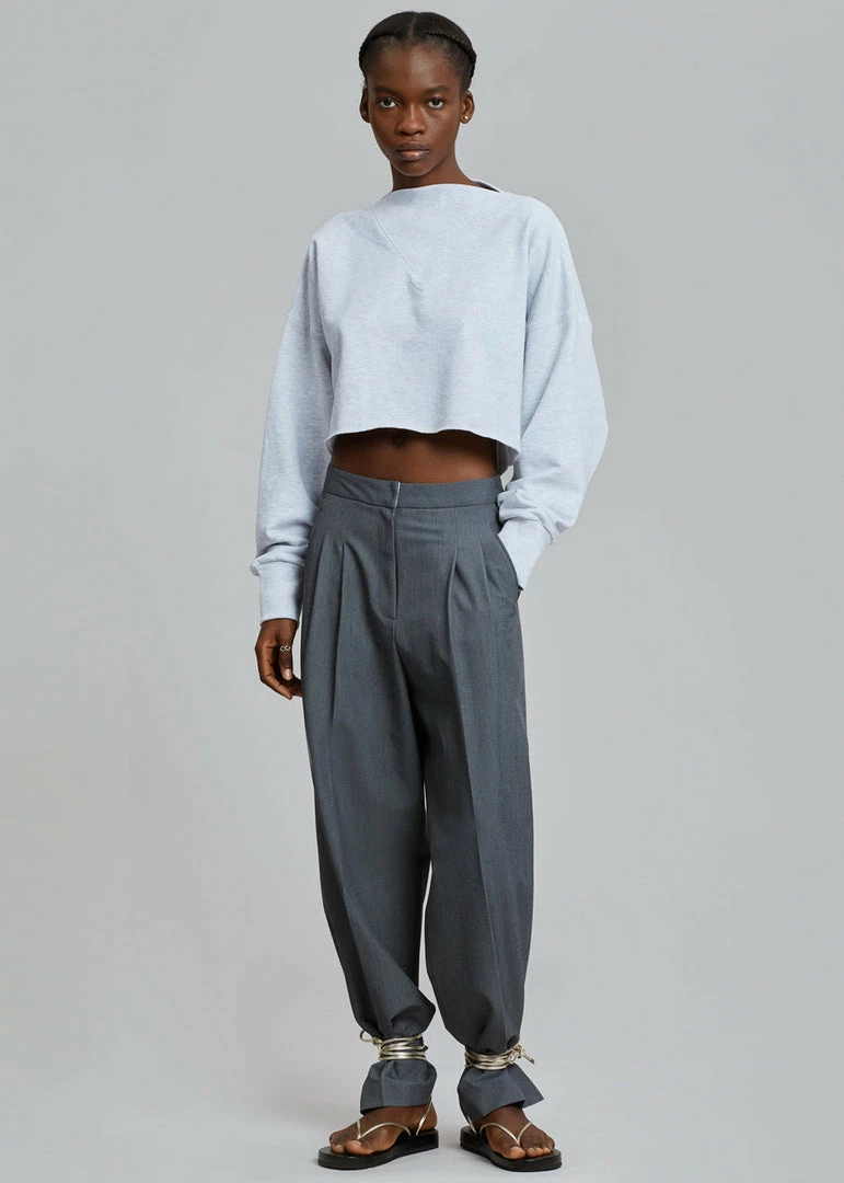 Coupon 𧨠Earl Grey CLOTHING Margo Cropped Sweatshirt - Grey π 3 Earl Grey CLOTHING Margo Cropped Sweatshirt - Grey