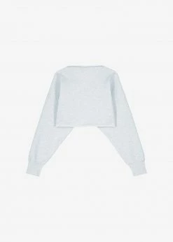 Coupon 𧨠Earl Grey CLOTHING Margo Cropped Sweatshirt - Grey π 13 Earl Grey CLOTHING Margo Cropped Sweatshirt - Grey