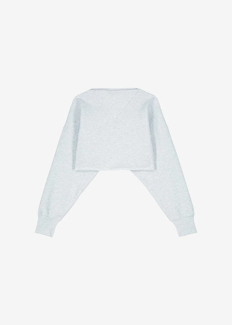 Coupon 𧨠Earl Grey CLOTHING Margo Cropped Sweatshirt - Grey π 7 Earl Grey CLOTHING Margo Cropped Sweatshirt - Grey