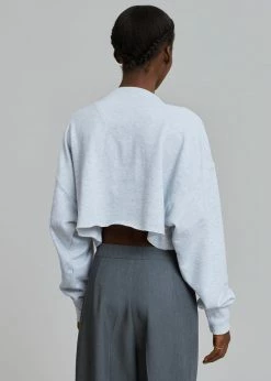 Coupon 𧨠Earl Grey CLOTHING Margo Cropped Sweatshirt - Grey π 12 Earl Grey CLOTHING Margo Cropped Sweatshirt - Grey
