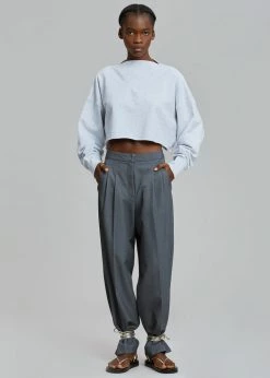 Coupon 𧨠Earl Grey CLOTHING Margo Cropped Sweatshirt - Grey π 10 Earl Grey CLOTHING Margo Cropped Sweatshirt - Grey