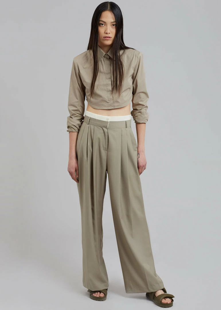 Top 10 π Beside You Mariza Wide Pants - Beige π 4 Beside You Mariza Wide Pants - Beige